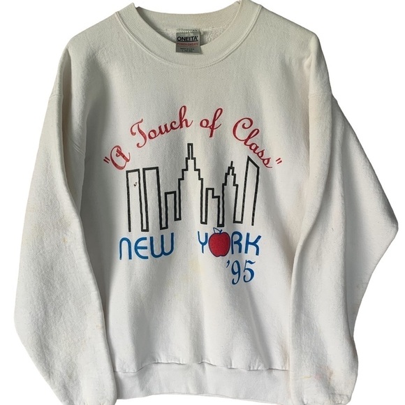 American Vintage Tops - Vintage 1995 Crewneck Sweatshirt New York High School Class Trip